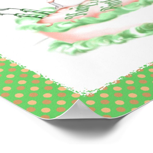 Grote Dane Merle Birthday Cake Poster (Hoek)