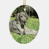 Grote Dane Puppy Ornaments Keramisch Ornament (Rechts)