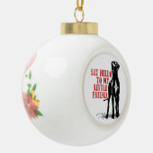 Grote Dane Vrienden Keramische Bal Ornament (Links)
