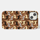 Grote Danes Dog Pattern Harlequin iPhone Hoesje (Achterkant horizontaal)