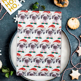 Grote Danes Hond Ras Kerst Sterren Theedoek