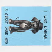 Grote Danes Puppy Grappig Fleece Deken (Voorkant (Horizontaal))