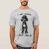 Grote Danes Puppy Grappig T-shirt (Voorkant)