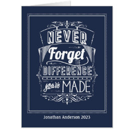 Grote dank u waardering pensioen