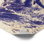 grote dans - blauwe schets poster (Hoek)