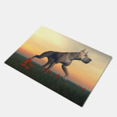 Grote danshond deurmat (Schuin)