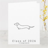 Grote Das Graduation Card Klas van 2026 Erfgoed Kaart (Gele Bloem)