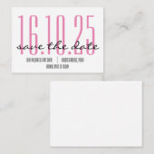 Grote Datum Uitnodigen Notitiekaartje (Voorkant / Achterkant)