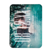 Grote datum, vetgedrukte typografie, sparen de Dat Magneet (Verticaal)