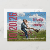 Grote datumfoto Sla de datum briefkaarten op (Voorkant / Achterkant)