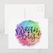 Grote de Droom van de Regenboog van de Waterverf Briefkaart (Voorkant / Achterkant)