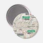 Grote de kaartmagneet van de Canion Magneet (Voorkant / Achterkant)