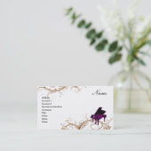 Grote Decoratieve Bloemen van het Visitekaartje (Staand voorkant)