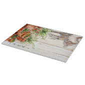 Grote decoratieve glazen snijkaart snijplank (Hoek)