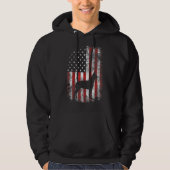 Grote Deen Amerikaanse vlag 4 juli USA Patriottisc Hoodie (Voorkant)