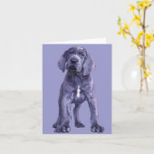 Grote Deen "Big Baby" Puppy Kaart (Gele Bloem)