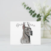 Grote Deen (blauw) Mam 2 Briefkaart (Staand voorkant)