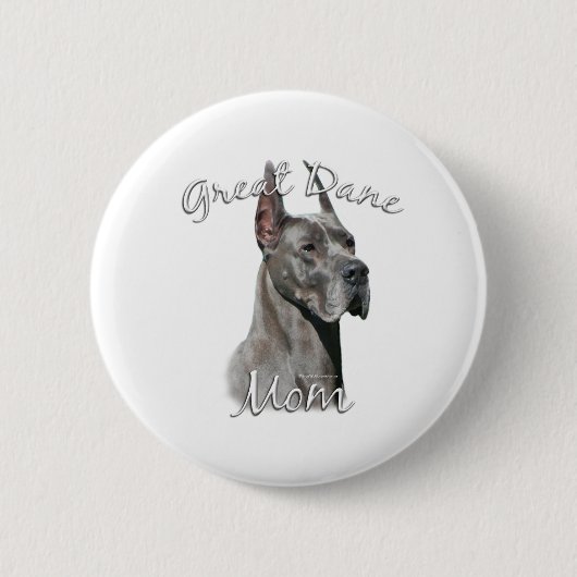 Grote Deen (blauw) Mam 2 Ronde Button 5,7 Cm (Voorkant)