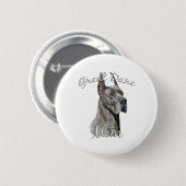 Grote Deen (blauw) Mam 2 Ronde Button 5,7 Cm (Voorkant /achterkant)