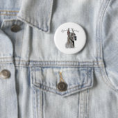 Grote Deen (blauw) Mam 2 Ronde Button 5,7 Cm (In situ)