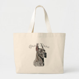 Grote Deen (blauw) Pap 2 Tote Bag