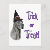 Grote Deen (blauw) Trick Briefkaart (Voorkant)