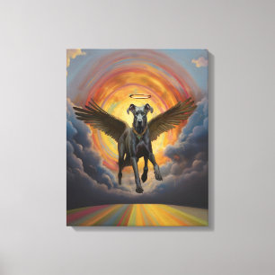 Grote Deen & de Regenboogbrug Canvas Afdruk