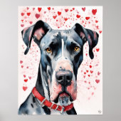 Grote Deen - Dog Art Print (Voorkant)