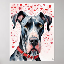 Grote Deen - Dog Art Print