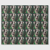 Grote Deen Dog in St. Patrick's Day Dress Cadeaupapier (Vlak)