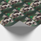 Grote Deen Dog in St. Patrick's Day Dress Cadeaupapier (Hoek)