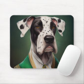 Grote Deen Dog in St. Patrick's Day Dress Muismat (Met muis)