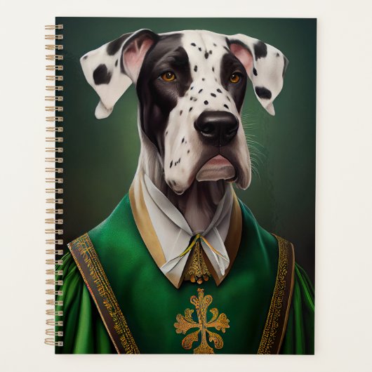 Grote Deen Dog in St. Patrick's Day Dress Planner (Voorkant)