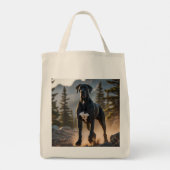 Grote Deen Elegante Kruidenier Canvas tas (Achterkant)