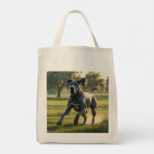 Grote Deen Elegante Kruidenier Canvas tas (Achterkant)