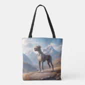 Grote Deen Elegante Schouder Canvas tas (Achterkant)