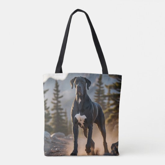 Grote Deen Elegante Schouder Canvas tas (Achterkant)