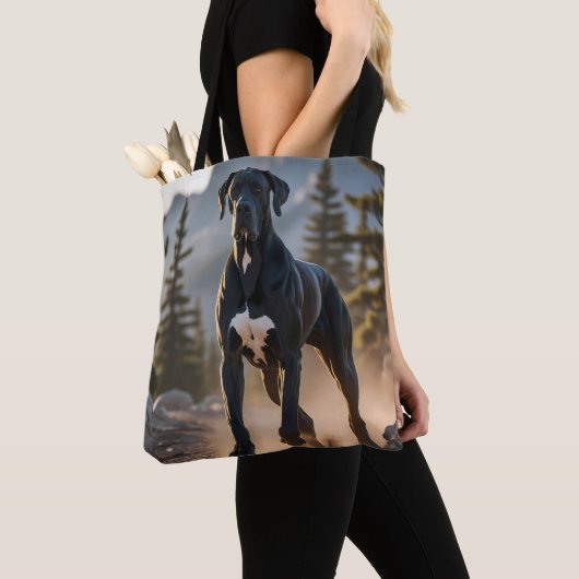 Grote Deen Elegante Schouder Canvas tas (Dichtbij)