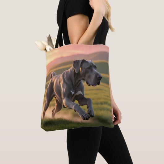 Grote Deen Elegante Schouder Canvas tas (Dichtbij)