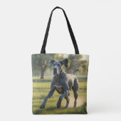 Grote Deen Elegante Schouder Canvas tas (Achterkant)