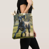 Grote Deen Elegante Schouder Canvas tas (Dichtbij)