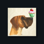 Grote Deen en Cupcake Canvas Afdruk<br><div class="desc">Gezelschapsdieren</div>