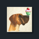 Grote Deen en Cupcake Canvas Afdruk<br><div class="desc">Gezelschapsdieren</div>