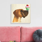 Grote Deen en Cupcake Canvas Afdruk (Insitu (Woonkamer))