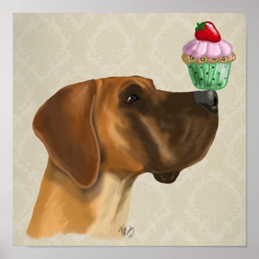 Grote Deen en Cupcake Poster (Voorkant)