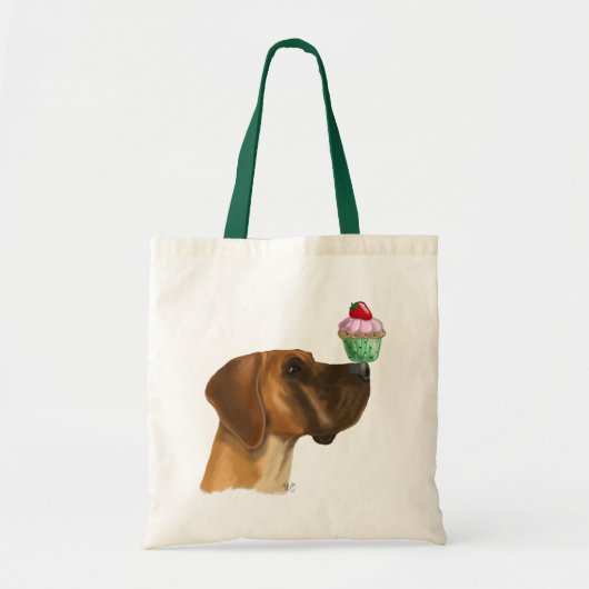 Grote Deen en Cupcake Tote Bag (Voorkant)