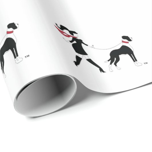 Grote Deen en meisje Cadeaupapier (Rol Hoek)