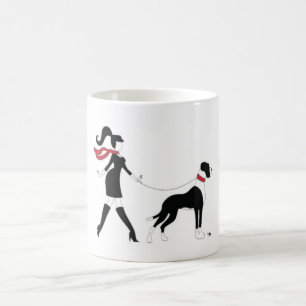 Grote Deen en meisje Koffiemok