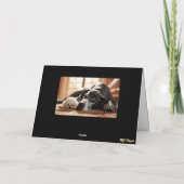 Grote Deen en Poedel Kaart (Achterkant)