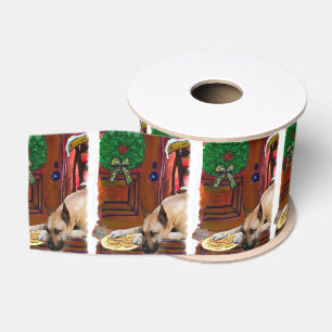 Grote Deen (Fawn) Kerstmis Grosgrain Lint
